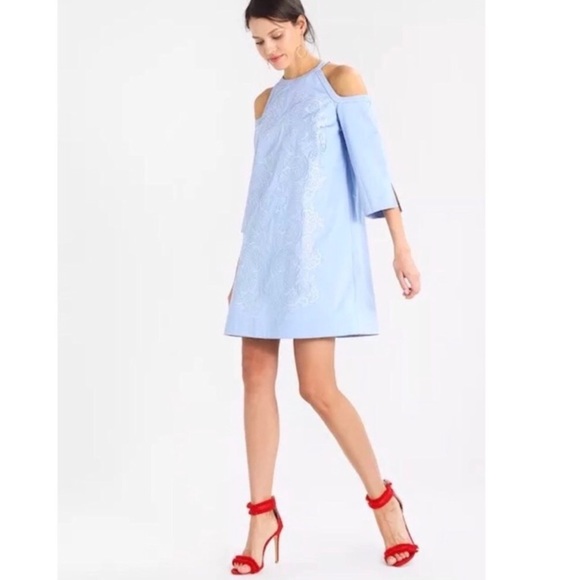 ted baker cold shoulder dress